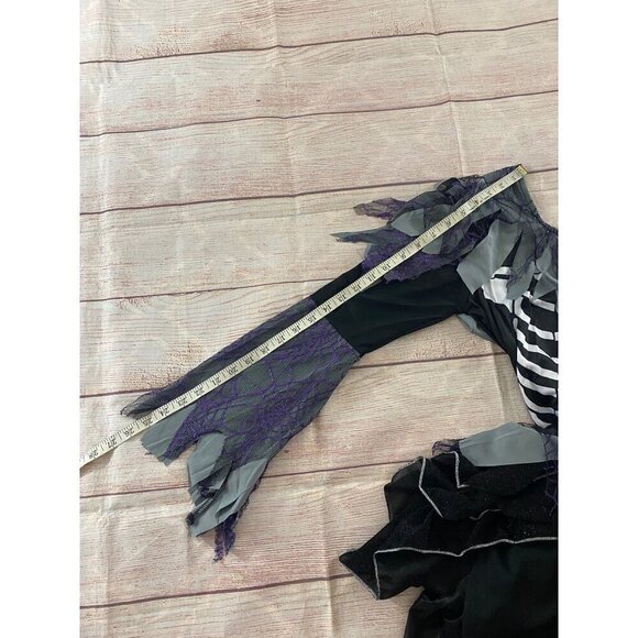 Forum Novelties Women's Black Santa Muerte Cosplay Costume Dress - Standard - Picture 6 of 11